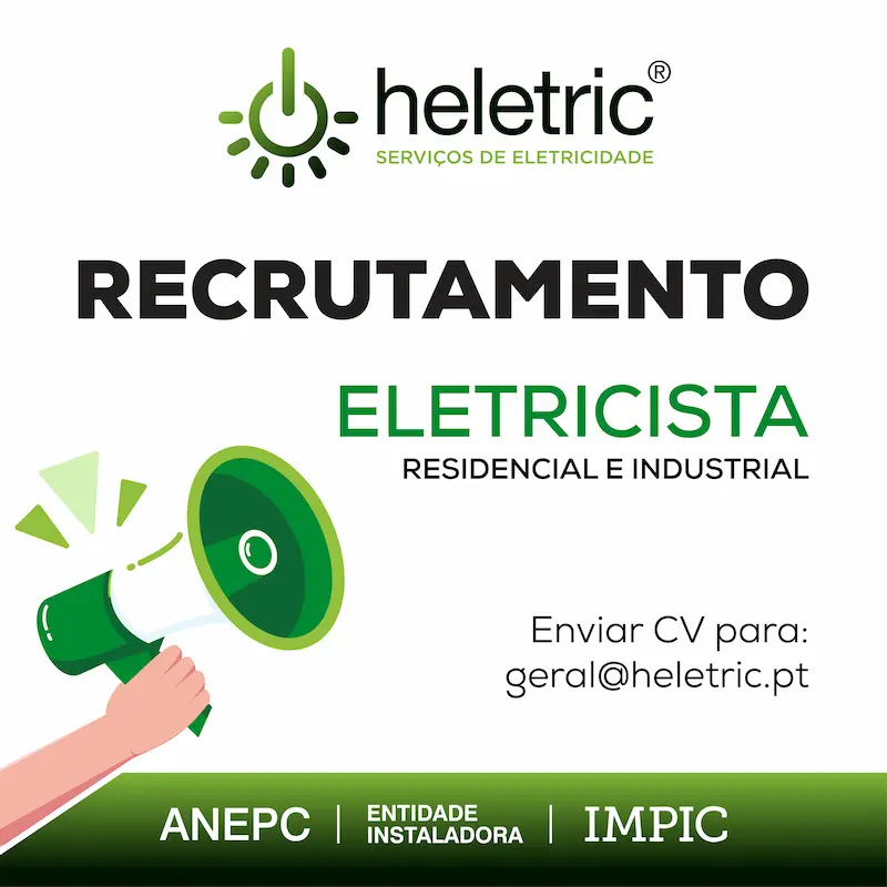 Recrutamento eletricista residencial e industrial
